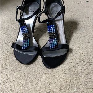 Stuart weitzman black evening sandals. Almost new